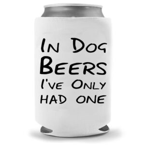 cool coast products | dog pup beer coolies | funny gifts for dog mom dad | can sleeves funny beer can coolies | neoprene insulated | beverage cans bottles (dog beers)