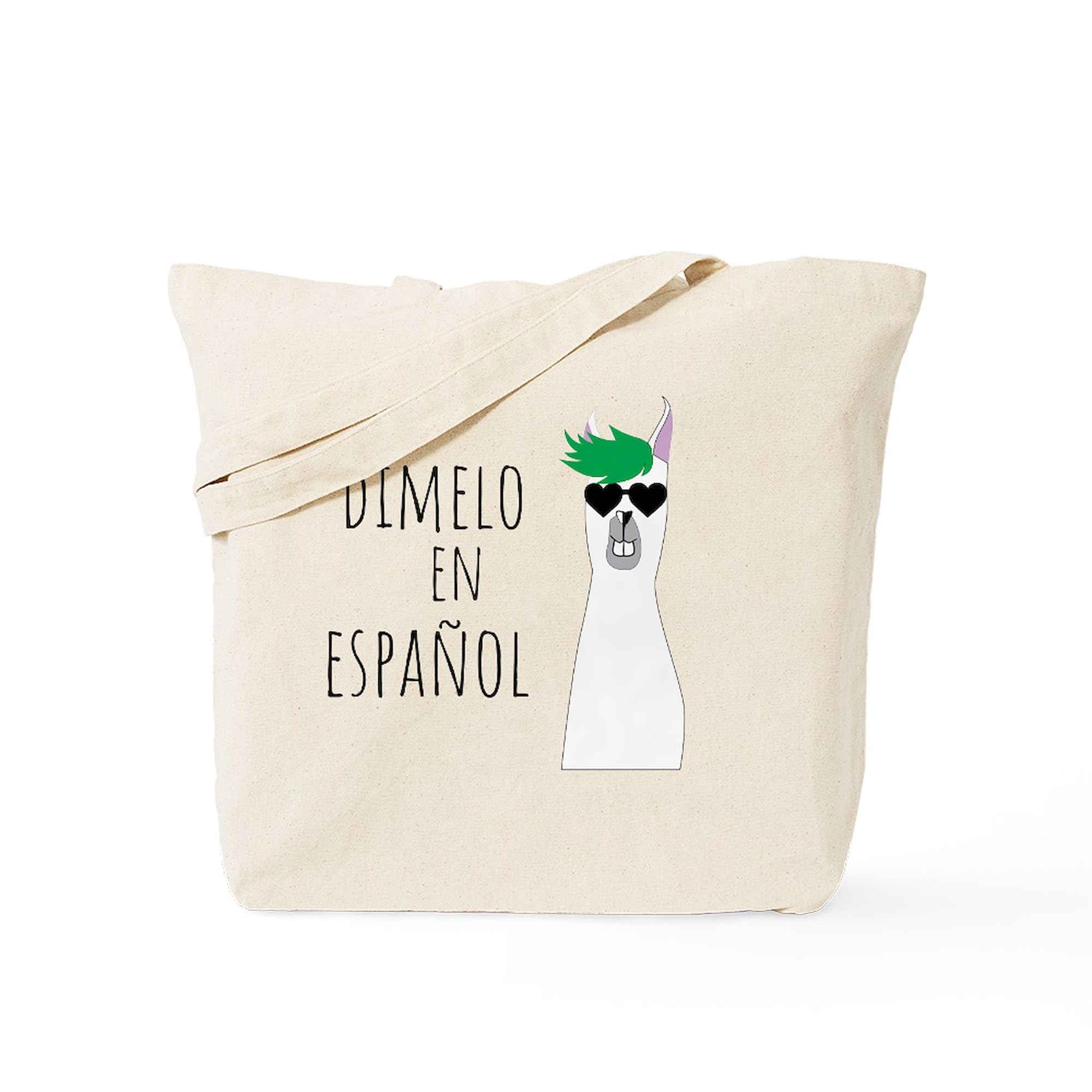 CafePress Spanish Teacher Gift DíMelo En Espa& Tote Bag Canvas Tote Shopping Bag