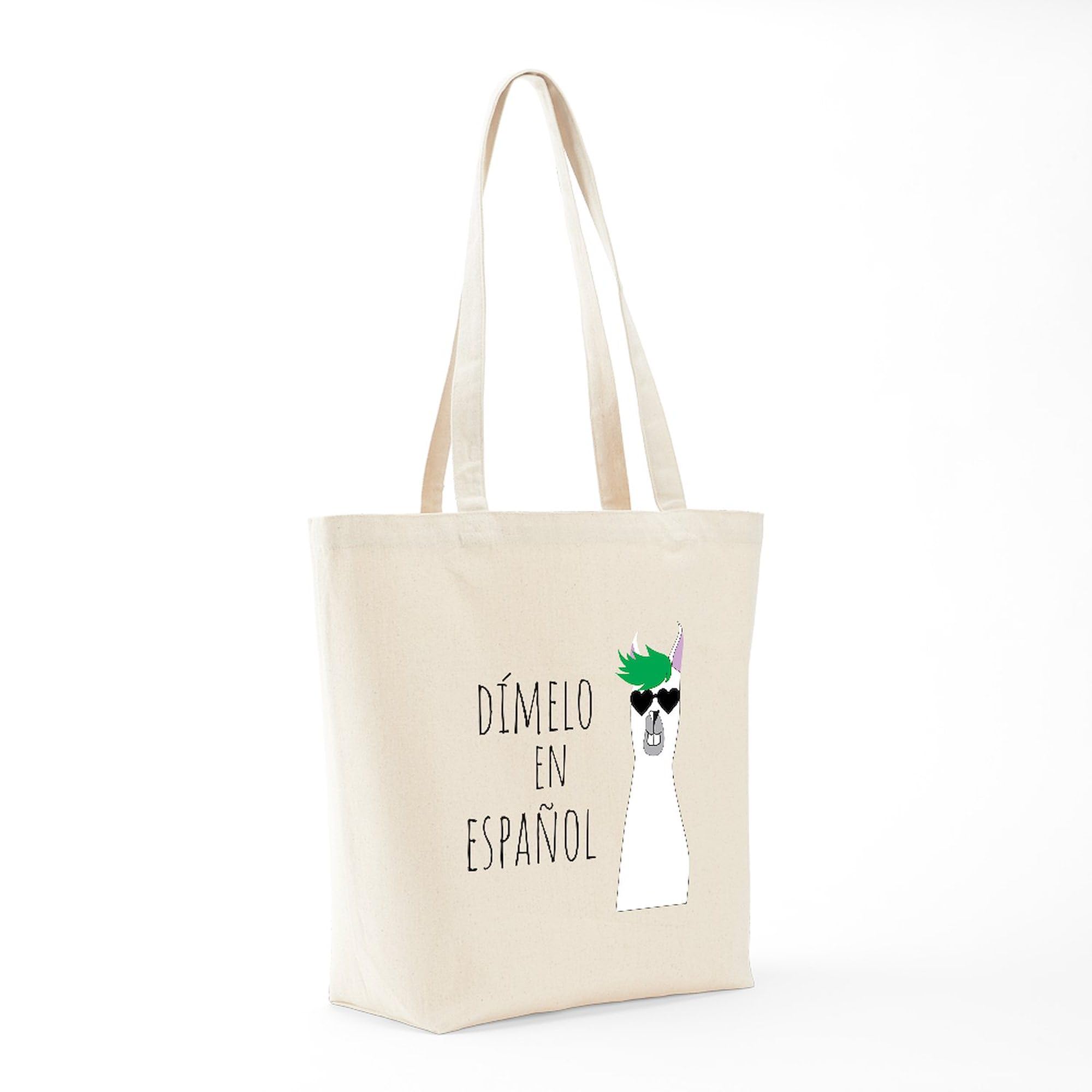 CafePress Spanish Teacher Gift DíMelo En Espa& Tote Bag Canvas Tote Shopping Bag