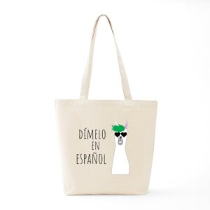 CafePress Spanish Teacher Gift DíMelo En Espa& Tote Bag Canvas Tote Shopping Bag