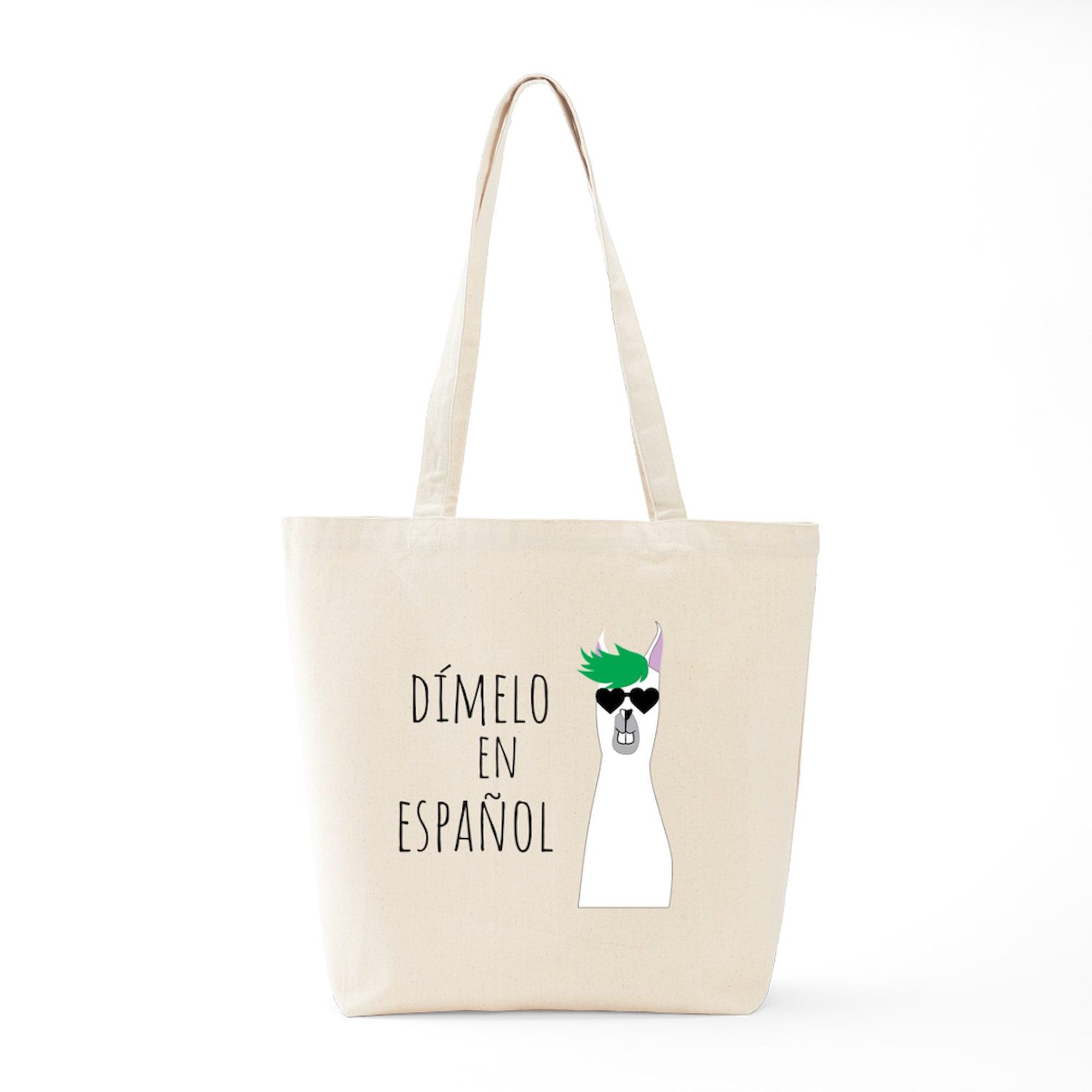 CafePress Spanish Teacher Gift DíMelo En Espa& Tote Bag Canvas Tote Shopping Bag