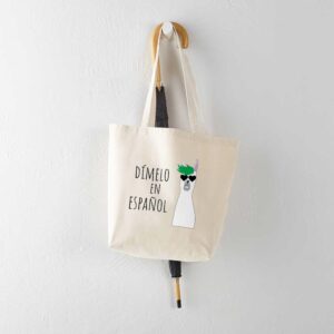 CafePress Spanish Teacher Gift DíMelo En Espa& Tote Bag Canvas Tote Shopping Bag