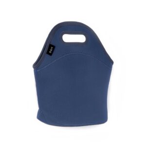 B&H Insulated Neoprene Lunch Tote Bags - Reusable, Durable, Machine Washable (Navy)