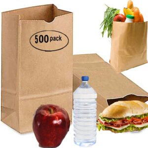 3 pound lunch bags 500 brown paper lunch bags 3 lb brown paper sacks lunch sandwich brown paper bags 3 pound lunch bags, party bags pack of 500 brown lunch bags bulk brown