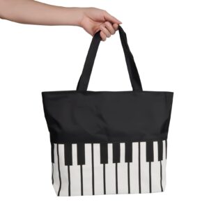 COCOMK Handbag Reusable Grocery Bag Shoulder Shopping Bag Tote Bag for Music Teacher Girls Gift Bag