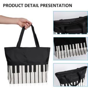 COCOMK Handbag Reusable Grocery Bag Shoulder Shopping Bag Tote Bag for Music Teacher Girls Gift Bag