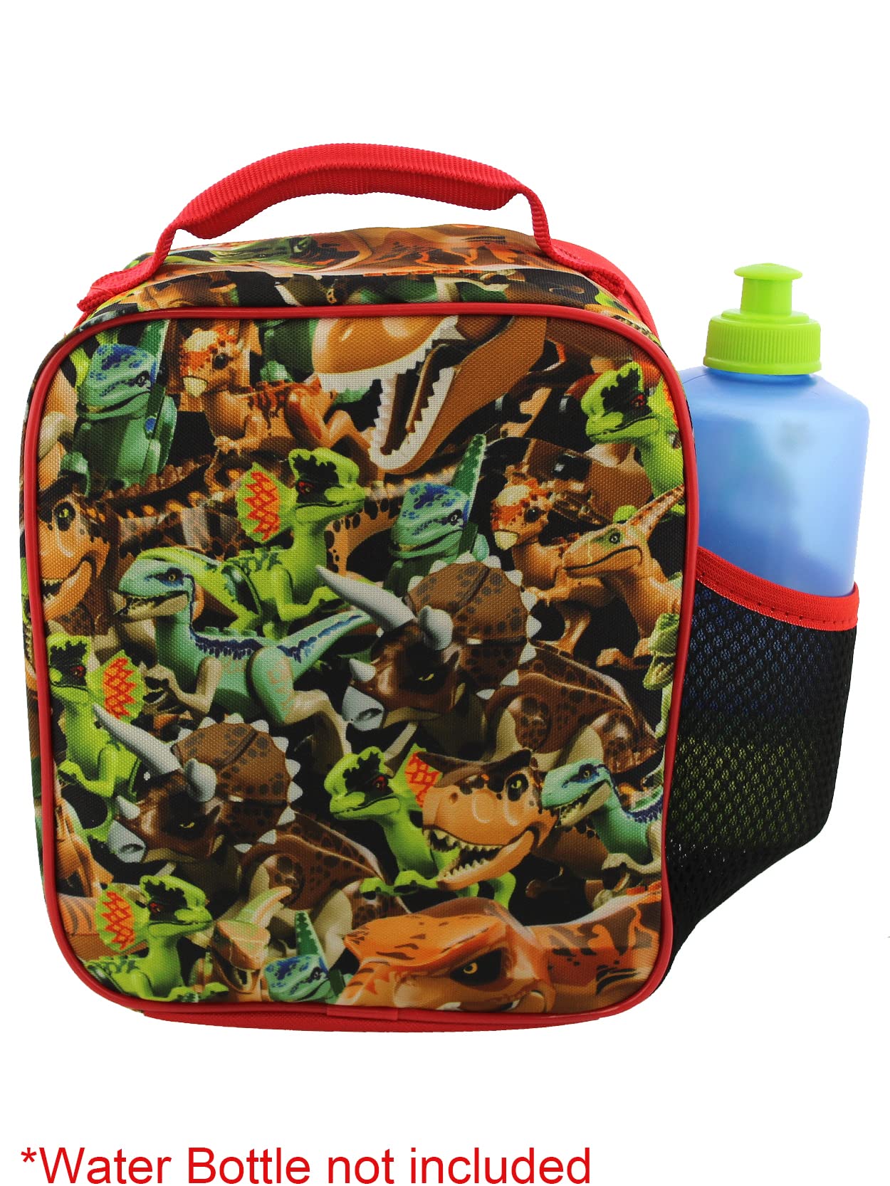 Lego Jurassic World Dinosaurs Boys Soft Insulated School Lunch Box (One Size, Lego Jurassic)