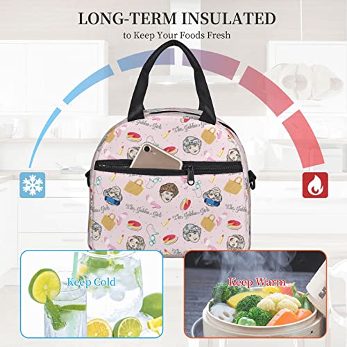 Goewrao Woman Lunch Box Lunch Bag Insulated Tote Lunch Bags For Adults Office Picnic Work Travel Gifts