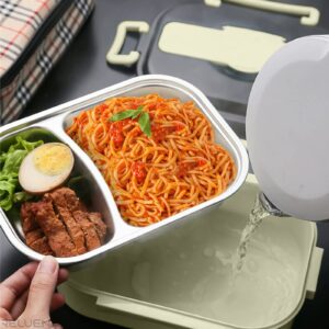 Lunch Box for Adults - Lunch Container with Compartments - Stainless Steel Lunch Box Food Warmer - Reusable Bento Box Lunch Warmer For Heating Food - Bento Lunch Box for Office Work for Men Women