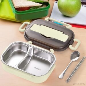 Lunch Box for Adults - Lunch Container with Compartments - Stainless Steel Lunch Box Food Warmer - Reusable Bento Box Lunch Warmer For Heating Food - Bento Lunch Box for Office Work for Men Women