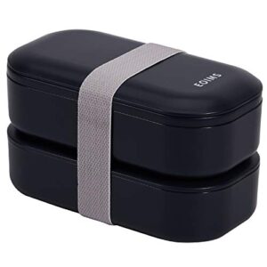 eoims bento box adult lunch box with cutlery 2 compartments 40oz leak-proof japanese food storage containers microwave and dishwasher safe