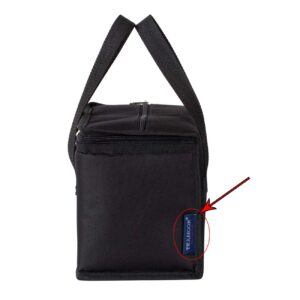 TEAMOOK Foldable Lunch Bag Insulated Lunch Box Water-Resistant Leakproof Soft Cooler Bag Black 10 cans