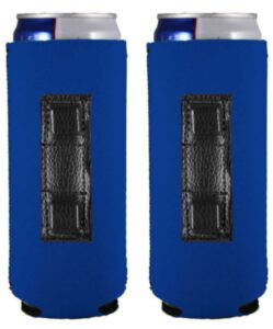 blank magnetic slim can coolie (royal blue, 2 pack)