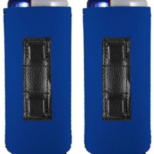 Blank Magnetic Slim Can Coolie (Royal Blue, 2 Pack)