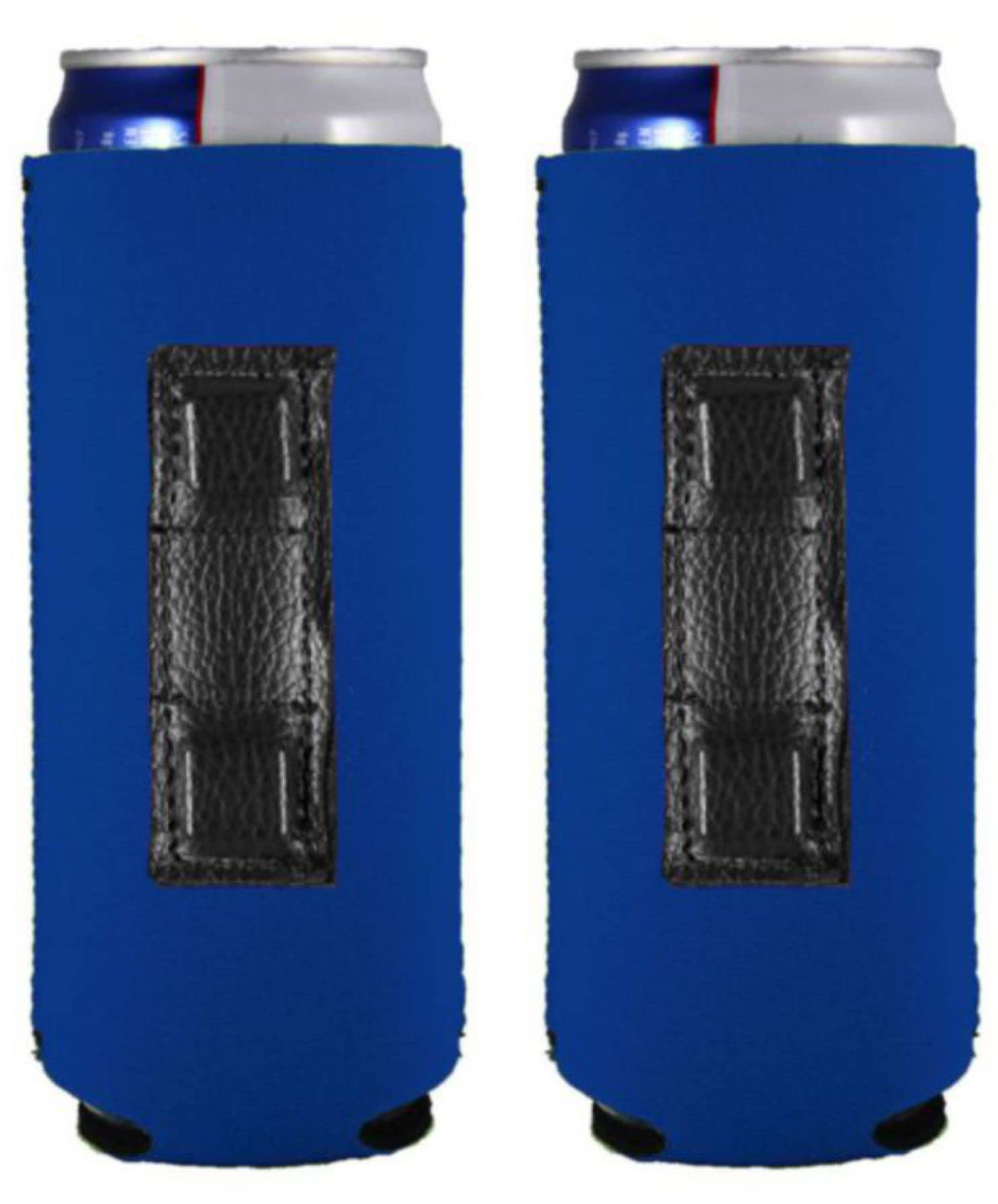 Blank Magnetic Slim Can Coolie (Royal Blue, 2 Pack)