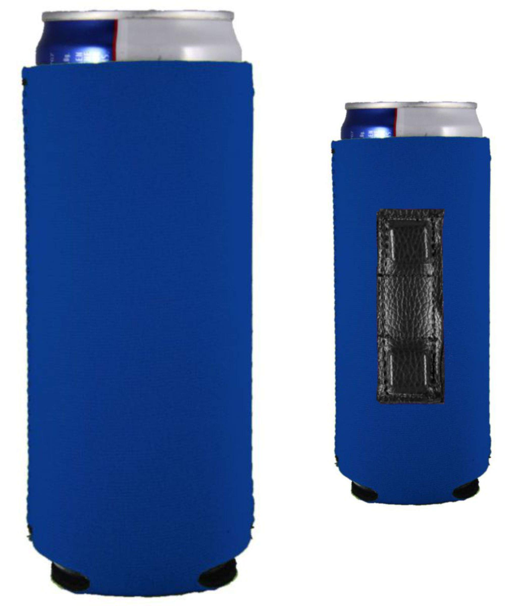 Blank Magnetic Slim Can Coolie (Royal Blue, 2 Pack)