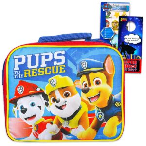 paw patrol lunch bag set for kids - bundle with paw patrol insulated lunch bag, paw patrol stickers and more (paw patrol school supplies)