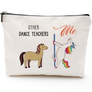 blue leaves dance teachers gifts, dance teachers fun gifts, dance teachers bags for women, dance teachers makeup bag, make up pouch, dance teachers birthday gifts