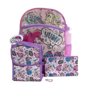 ralme my little pony purple sequin back to school essentials set for girls