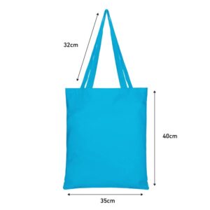 bagand Multicolor Cotton Tote Bags with Handle | 10 Pack Bulk Tote Bags,Cotton Fabric, Economic and Eco-friendly, Reusable Shopping Bags, Shopping Cloth Bags, Colorful Blank