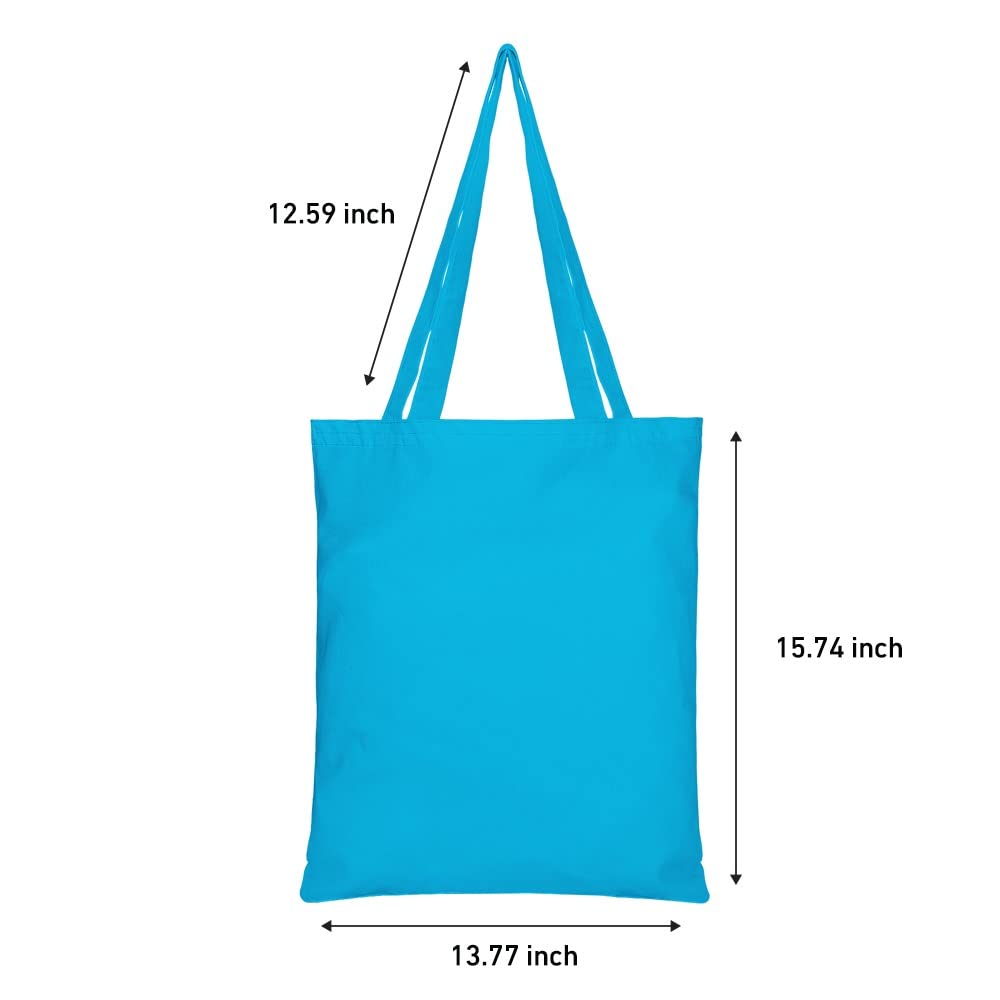 bagand Multicolor Cotton Tote Bags with Handle | 10 Pack Bulk Tote Bags,Cotton Fabric, Economic and Eco-friendly, Reusable Shopping Bags, Shopping Cloth Bags, Colorful Blank