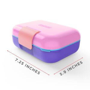 ZOKU Pink Neat Bento Jr. and Kitty Kids Pocket Utensil Set Bundle