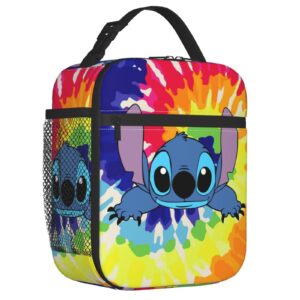 yiwbor cartoon lunch box reusable lunch bag anime insulated tote bag for travel picnic office gift