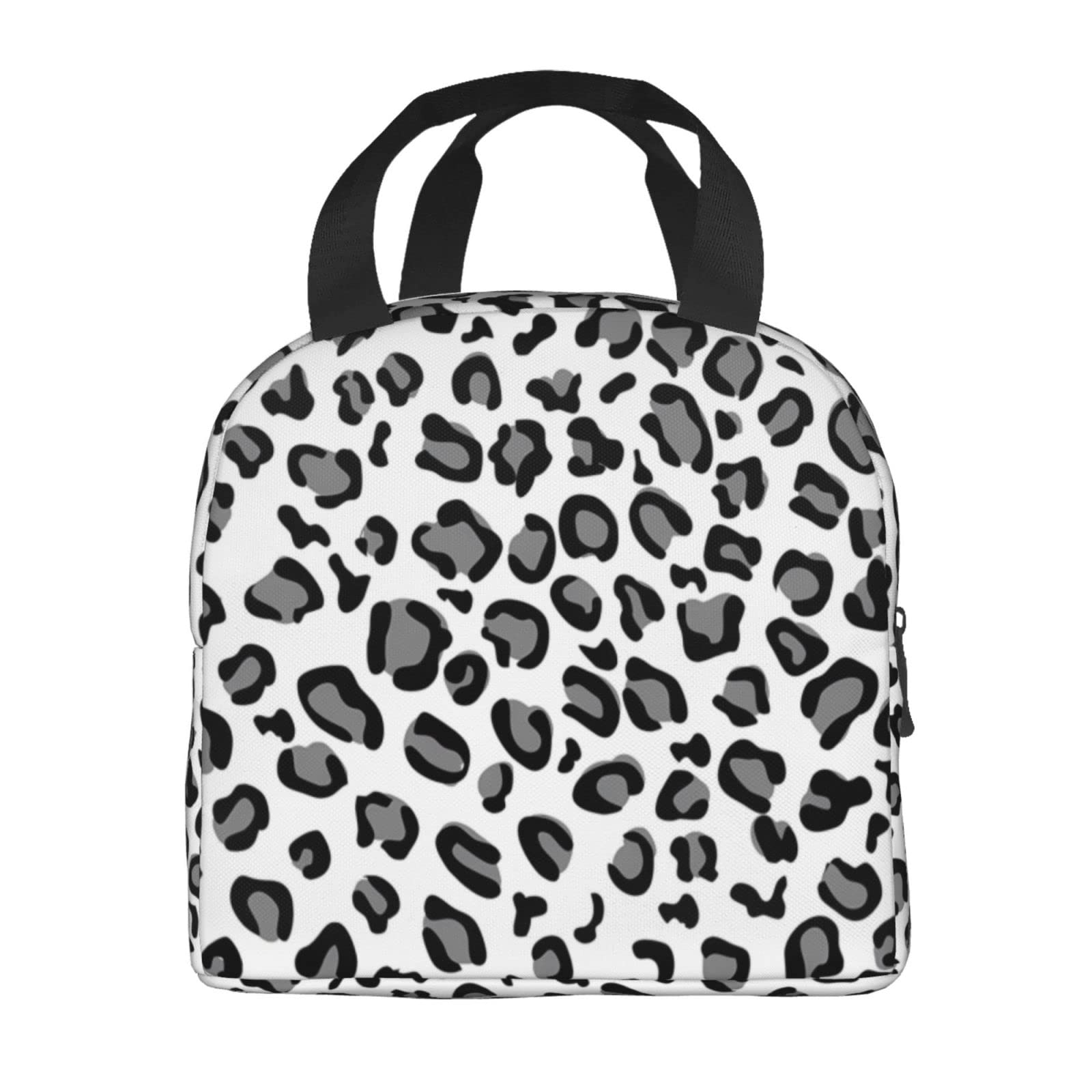 bmuvghi Leopard Lunch Bag Women Lunch Box Container Insulated Small Cute Lunch Bags for Women Compact Reusable Lunchbox Tote for Men Work Office Picnic Travel