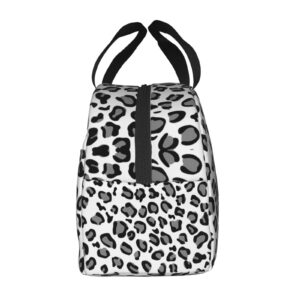 bmuvghi Leopard Lunch Bag Women Lunch Box Container Insulated Small Cute Lunch Bags for Women Compact Reusable Lunchbox Tote for Men Work Office Picnic Travel