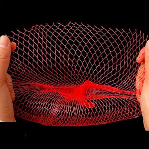 JCBIZ 15pcs 450mm/17.7" Watermelon Nets with Drawstring Hanging Watermelon Nets Bags Reusable Plastic Gardening Net, Red