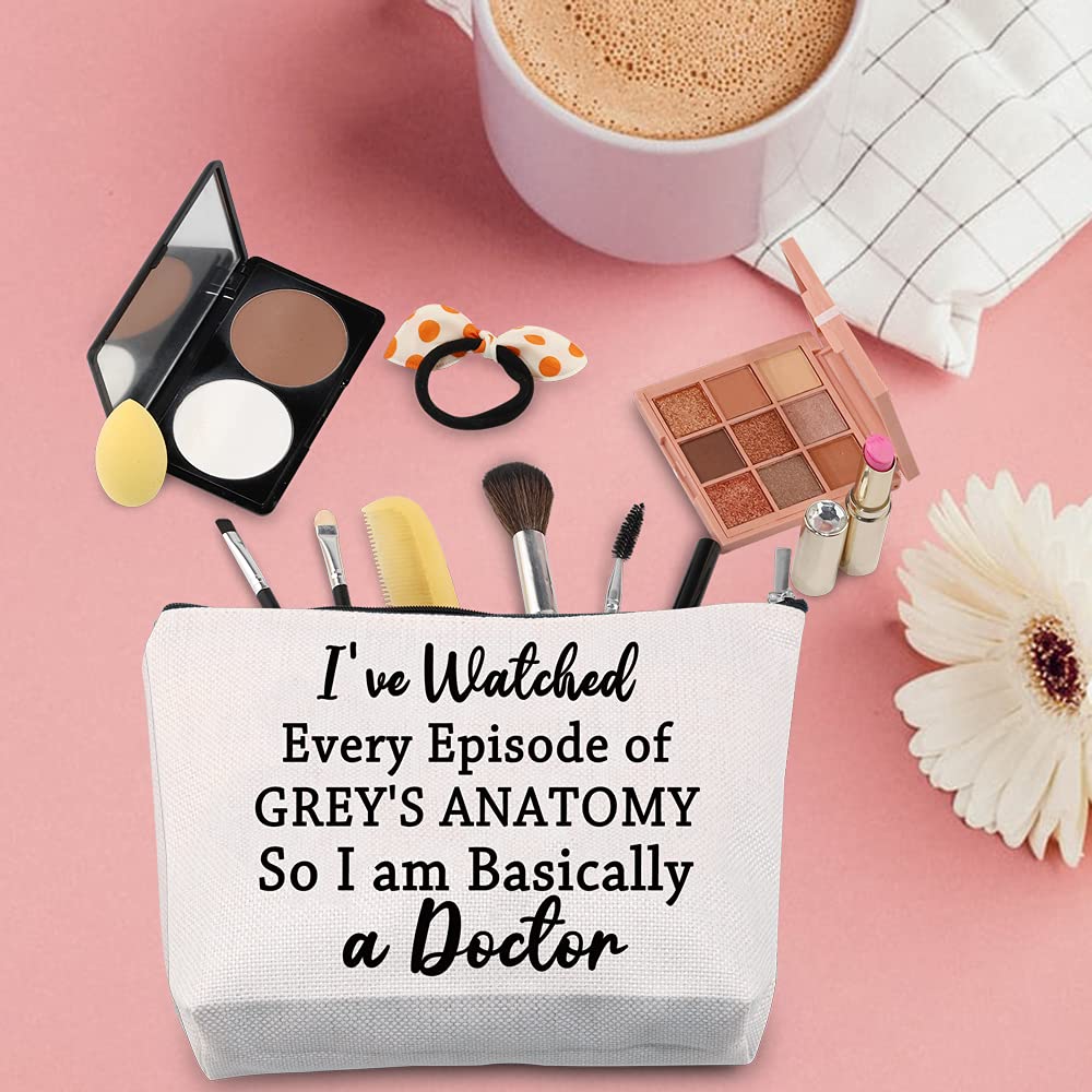 TSOTMO Inspired Gift Funny Doctor Canvas Tote Bag TV Show Gift I've Watched Every Episode of So I am Basically a Doctor Canvas Tote Bag(a Doctor canvas)