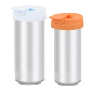silicone slim can lids beverage can cover protector for slim can, tall skinny can beer bottle, soda, energy drink