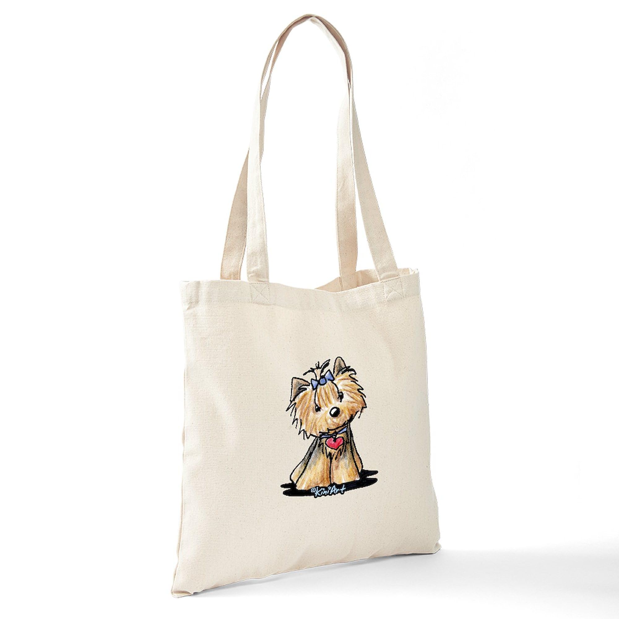 CafePress Tiny Heart Yorkie Tote Bag Canvas Tote Shopping Bag