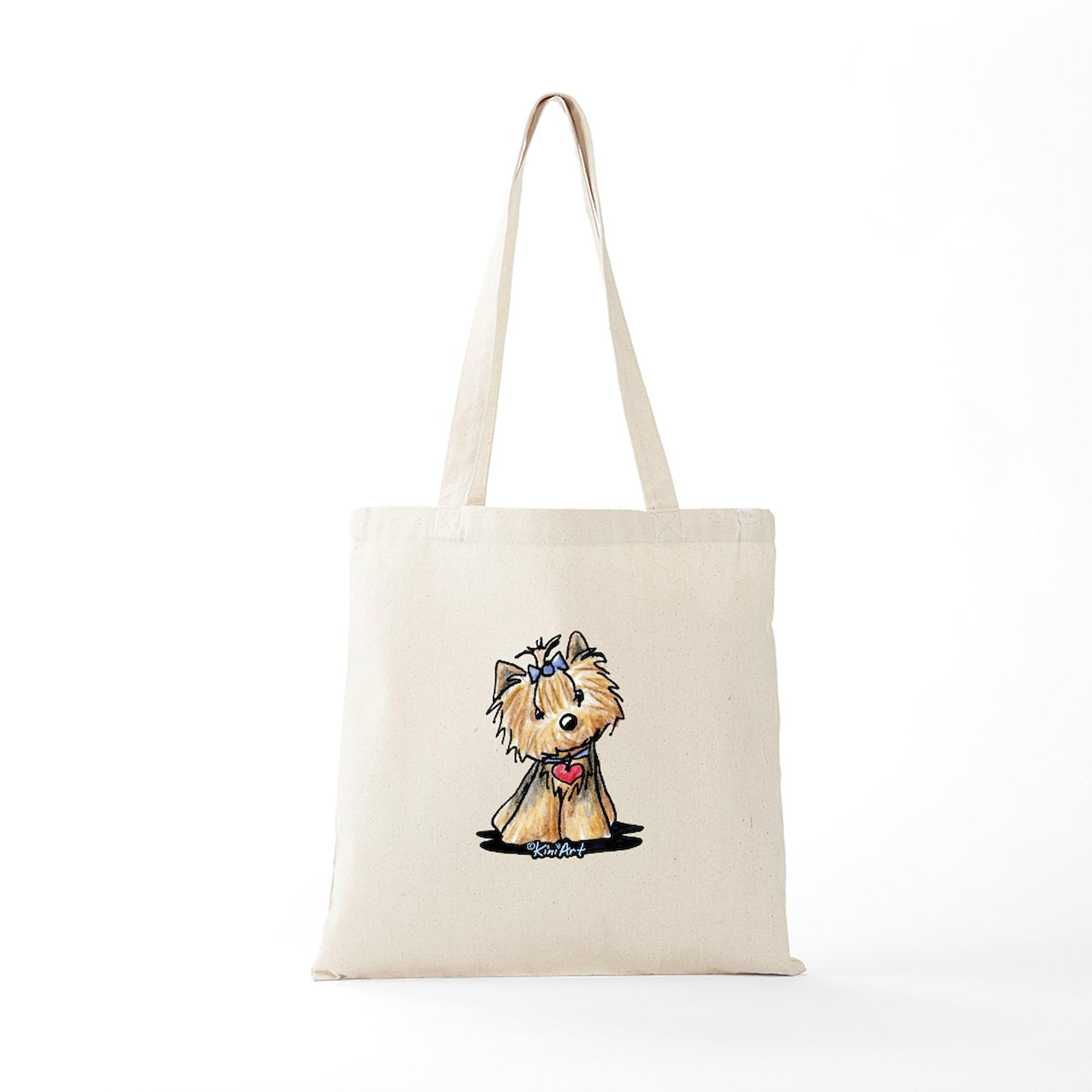 CafePress Tiny Heart Yorkie Tote Bag Canvas Tote Shopping Bag