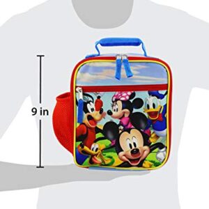 Disney Mickey Mouse Boys Girls Toddler Soft Insulated School Lunch Box (One Size, Red/Blue)