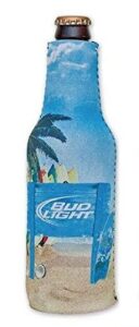 bud light beach beer bottle suit holder cooler kaddy huggie coolie