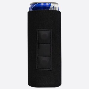 qualityperfection magnetic magnetic slim can cooler sleeve, beer/energy magnet tall 12 oz skinny size neoprene 4mm thickness 1 unit (black)