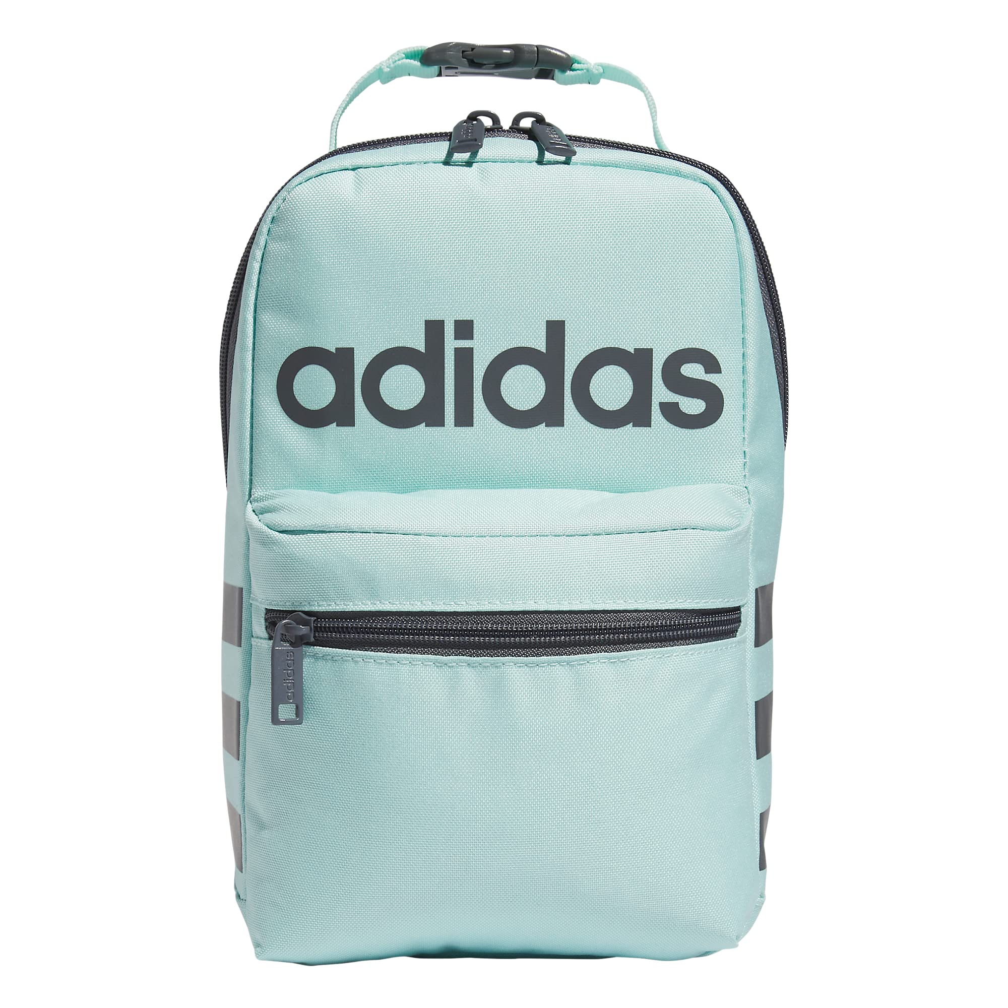 adidas Santiago 2 Insulated Lunch Bag, Semi Flash Aqua Blue/Onix Grey, One Size