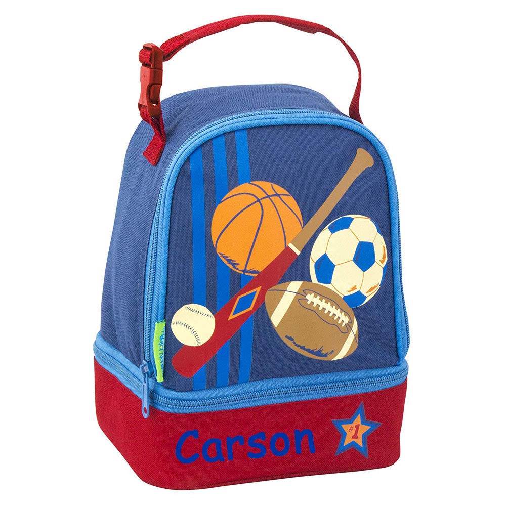 Stephen Joseph Personalized Sports Ball Lunch Pals Lunch Box Bag with Custom Name