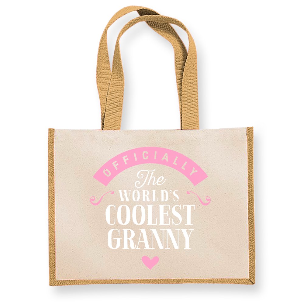 Design, Invent, Print! Granny Gift, Birthday Bag, Present, Bag, Funny Gifts From Granddaughter Keepsake, Shopping Tote (Natural)