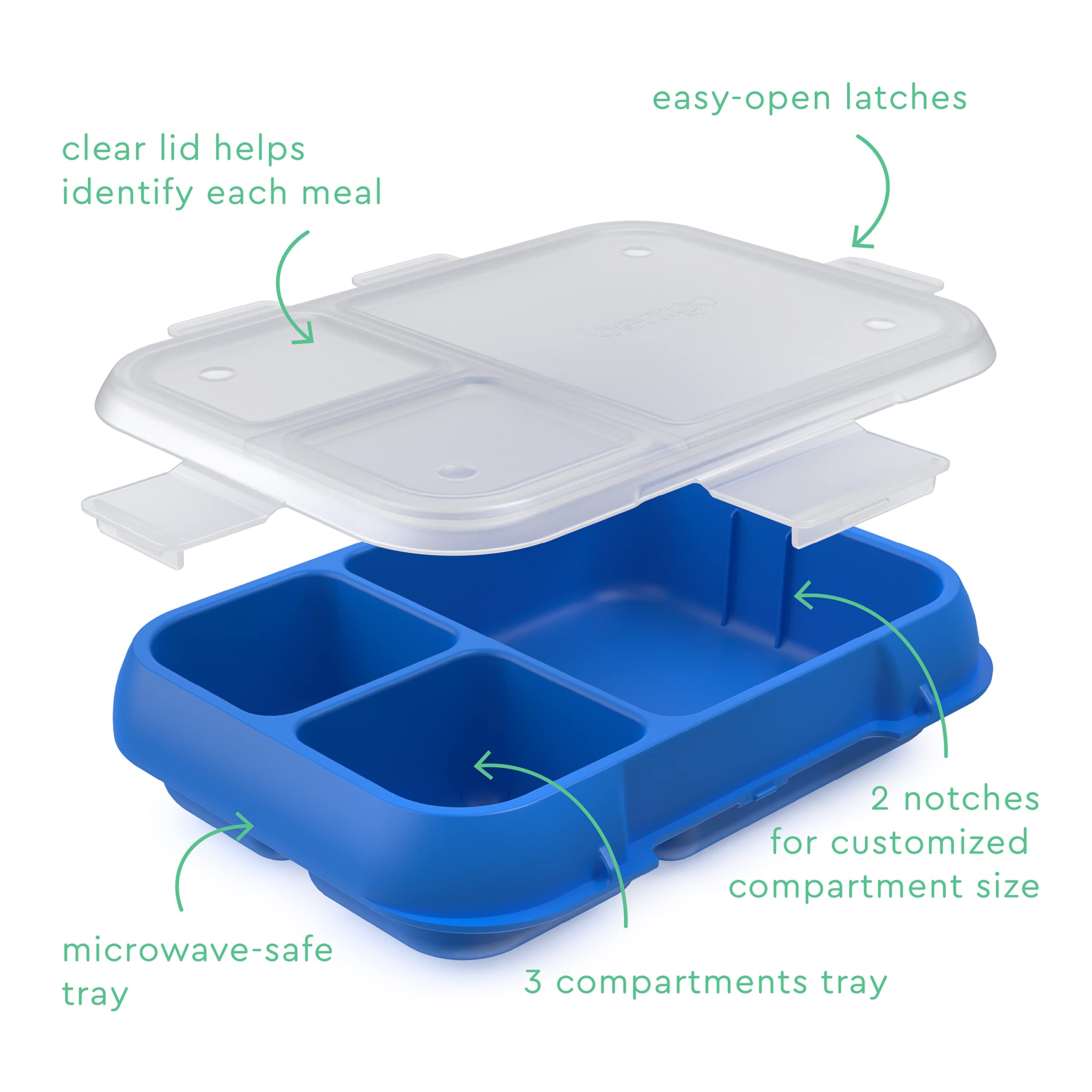 Bentgo Pop Replacement Tray and Cover - Spring Green/Blue