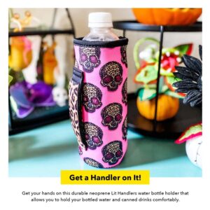 Lit Handlers Neoprene Water Bottle Sleeve - 16-24 oz Insulated Water Bottle Holder for Walking, Running, & Cycling - Soda Can Cooler & Beer Sleeve - Water Resistant Drink Covers, Love a Nurse