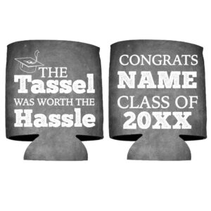 victorystore custom graduation can cooler - the tassel worth the hassle - 12 oz