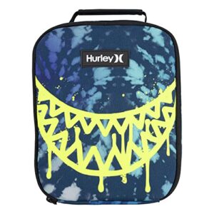 hurley men's insulated lunch tote bag, blue lazer, o/s
