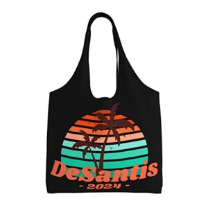 desantis 2024 canvas shoulder tote bags reusable handbags shopping bag for daily women or men