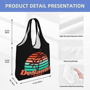 Desantis 2024 Canvas Shoulder Tote Bags Reusable Handbags Shopping Bag For Daily Women Or Men