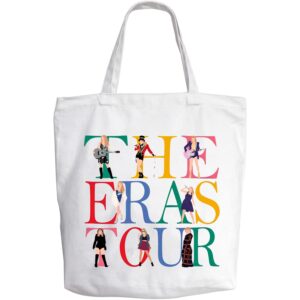 song lyrics gift album inspired gift music lover tote bag singer version gift singer's merchandise shopping bag for fans (tour-colorful)