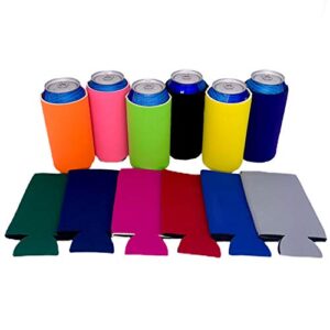 Blank Neoprene 16 oz. Can Coolie (Variety Color 12 Pack)