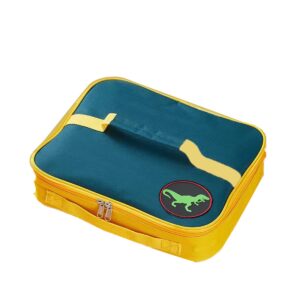ht honor . trust dinosaur lunch box, kids insulated small lunch bag for boys, lunch boxes for school