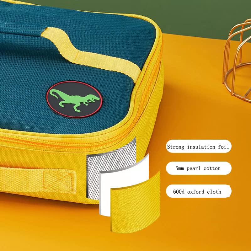 HT HONOR . TRUST Dinosaur Lunch Box, Kids Insulated Small Lunch Bag For Boys, Lunch Boxes For School